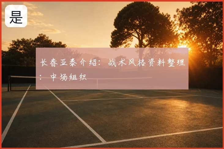 长春亚泰介绍：战术风格资料整理：中场组织